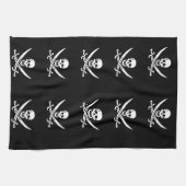 Skull en Crossbones Pirate Towel Theedoek (Horizontaal)