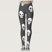 Skull en Mustache Leggings (Voorkant)