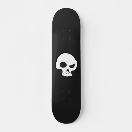 Skull en Mustache Skateboard (Voorkant)