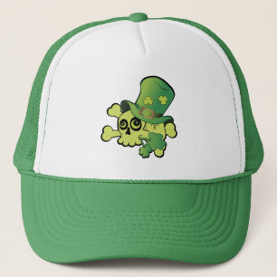 Skull en Shamrocks Trucker Pet