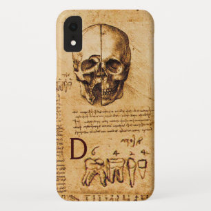 SKULL en TEETH, DENTALE KLINIEK, DENTISTISCHE MONO iPhone XR Hoesje