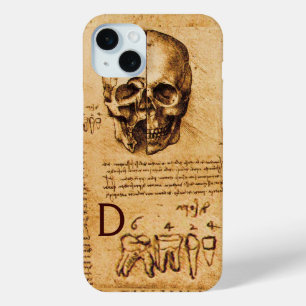 SKULL en TEETH, DENTALE KLINIEK, DENTISTISCHE MONO iPhone 15 Mini Hoesje