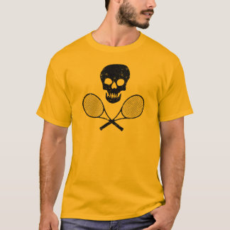 Skull en Tennis Racquets T-shirt
