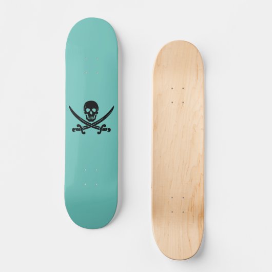 SKULL ET CROSSBONES PIRATE SKATEBOARD (Recto)