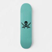 SKULL ET CROSSBONES PIRATE SKATEBOARD (Devant)