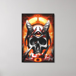 skull Eye Joe Canvas Afdruk