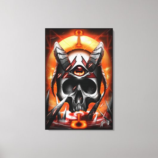 skull Eye Joe Canvas Afdruk (Voorkant)
