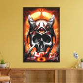 skull Eye Joe Canvas Afdruk (Insitu (Woonkamer))