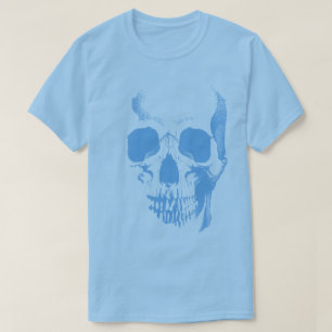 Skull Face Blue T-Shirt