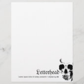 Skull Face Briefhoofd Ontwerp (Voorkant)