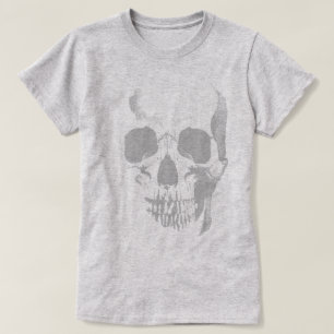 Skull Face Grey T-Shirt