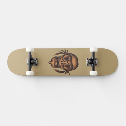 Skull Face Skateboard (Horizontaal)