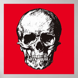 Skull Fantasy Art Rock Punk Heavy Metal Poster