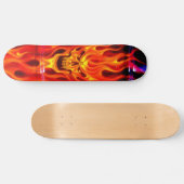 Skull Fire - Schaats Deck Skateboard (Horizontaal)