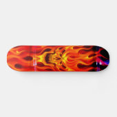 Skull Fire - Schaats Deck Skateboard (Horizontaal)