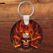 Skull Fire Sleutelhanger (Voorkant)