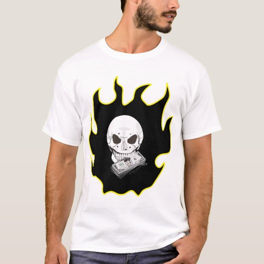 Skull Flame T-shirt (Voorkant)