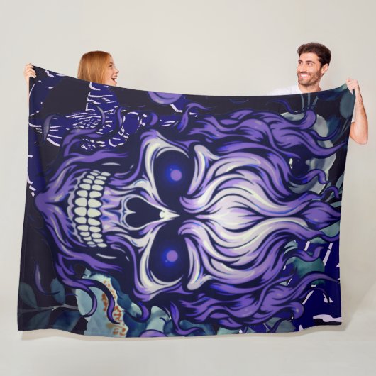 Skull Fleece Deken (In situ)