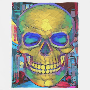 Skull Fleece Deken