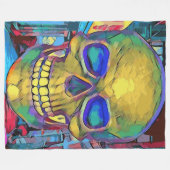 Skull Fleece Deken (Voorkant (Horizontaal))