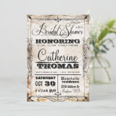  Skull & Flourishes Wedding Uitnodiging (Staand voorkant)