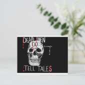 Skull forensic science CSI dode mannen Briefkaart (Staand voorkant)