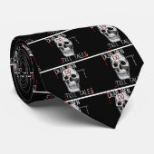 Skull forensic science CSI dode mannen Stropdas (Opgerold)