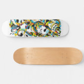 Skull forest-skateboarddeck skateboard (Horizontaal)