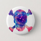 Skull Galaxy Ronde Button 5,7 Cm (Voorkant)