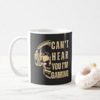 Skull Gamer Art – Can’t Hear You Koffiemok