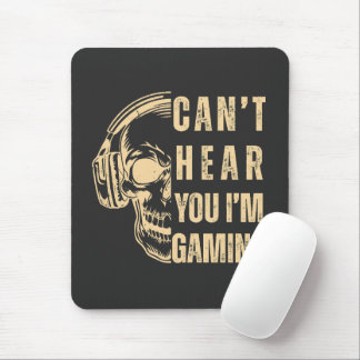 Skull Gamer Art – Can’t Hear You Muismat