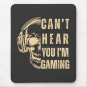 Skull Gamer Art – Can’t Hear You Muismat (Voorkant)