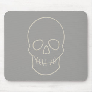 Skull - Ghost Grey and Bone White Muismat