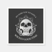 Skull Gothic Halloween Party Servet (Voorkant)