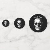 Skull Gothic Halloween Wedding Confetti (Voorkanten)