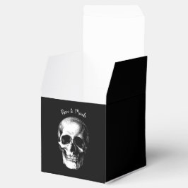 Skull Gothic Halloween Wedding Favor Boxes Bedankdoosjes