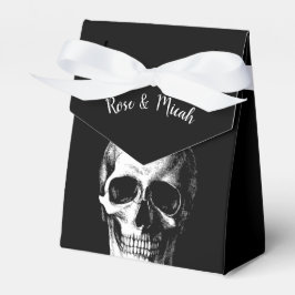 Skull Gothic Halloween Wedding Favor Boxes Bedankdoosjes