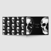 Skull Gothic Halloween Wedding Guest Book Gastenboek (Volledig)