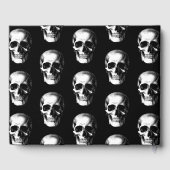 Skull Gothic Halloween Wedding Guest Book Gastenboek (Achterkant)