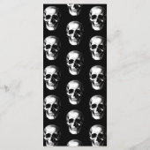 Skull Gothic Halloween Wedding Menu (Achterkant)