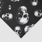 Skull Gothic Halloween Wedding Paper Tissuepapier (Detail)