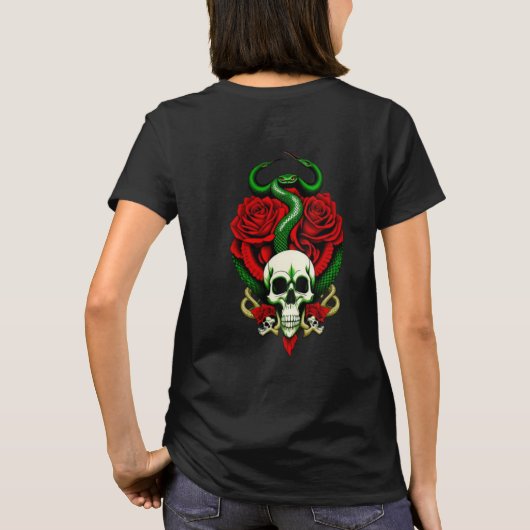 Skull gothic T-shirt (Achterkant)