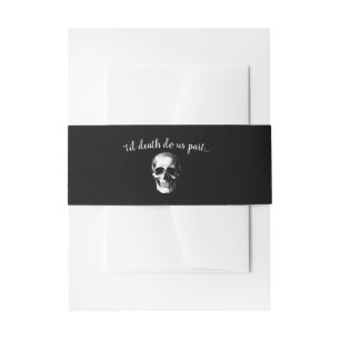 Skull Gothic Wedding Invitation Uitnodigingen Wikkel