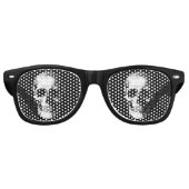Skull Gothic Wedding Retro Zonnebril (Voorkant)