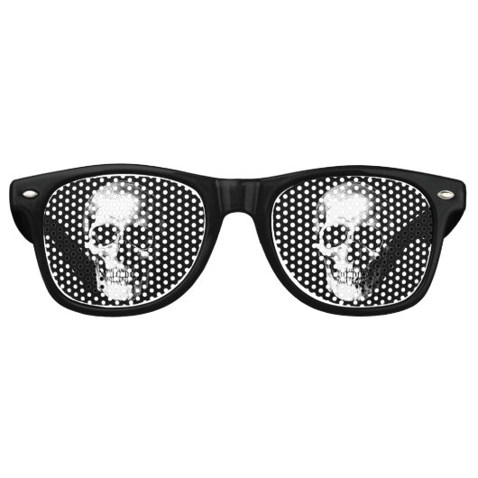 Skull Gothic Wedding Retro Zonnebril (Voorkant)
