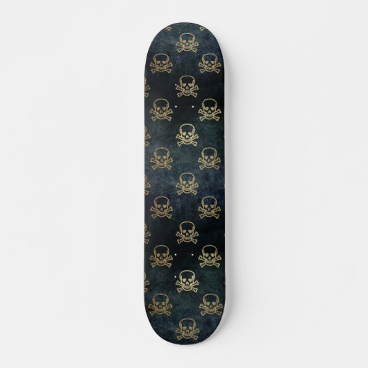 Skull gothique et skateboard os (Devant)