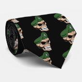 Skull Green Beret Stropdas (Opgerold)