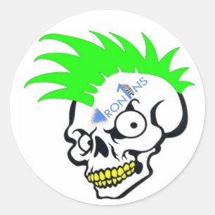 Skull Green Stickers