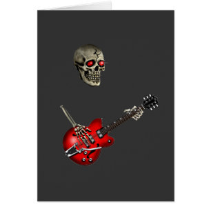 Skull Guitar Player