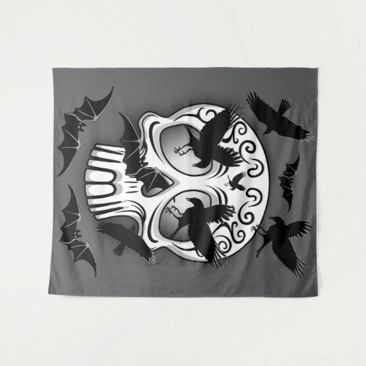 Skull Halloween Decorative Calaveras Wandkleed (Voorkant (horizontaal))